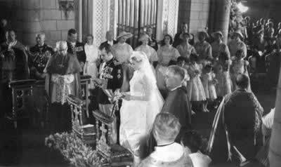 1956-4-19 Prince of Monaco and actress Grace Kelly married
