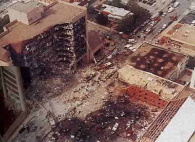 1995-4-19 Oklahoma City federal building explosion caused 168 deaths